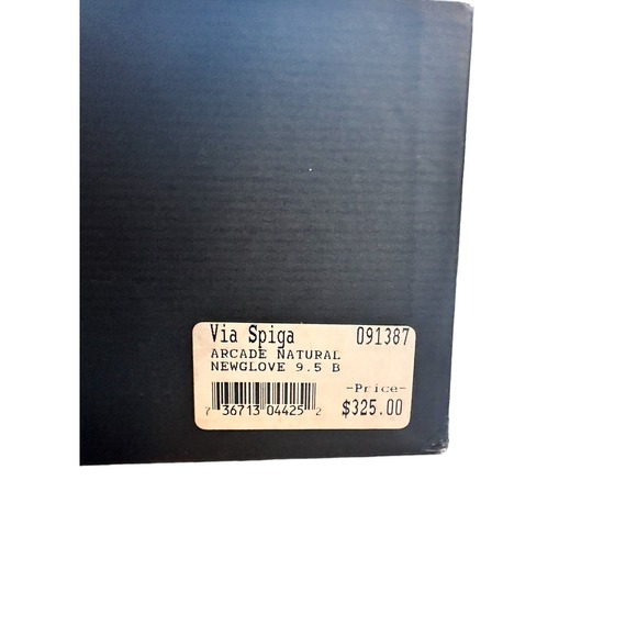 Via Spiga Leather Boots Tan Women's Knee High Ranch Cottagecore Sz 9.5 NEW Boho - Picture 9 of 11